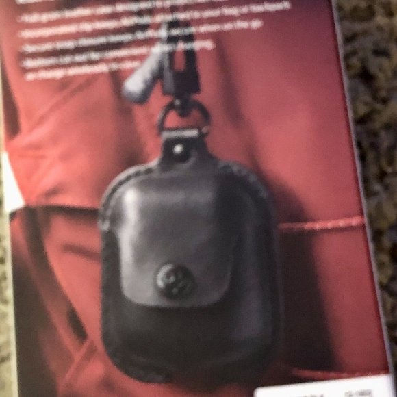 Twelve South AirSnap Leather Case for AirPods New Black Open Package - Picture 6 of 10